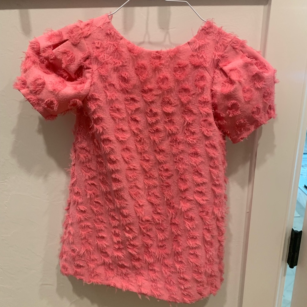 Zara girls pink clip dot mini dress